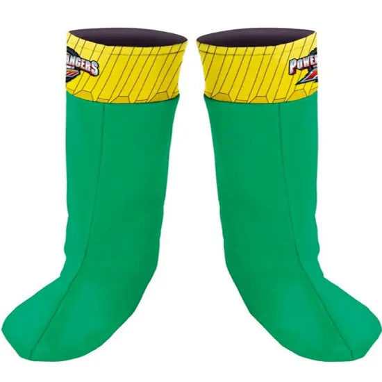 Childs Power Rangers RPM Green Ranger Costume Boot Covers {1}