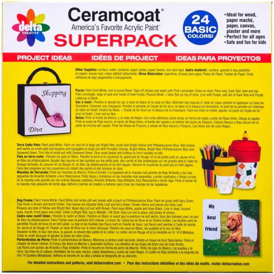 Delta Ceramcoat Acrylic Paint Superpack 24/Pkg-Basics {3}