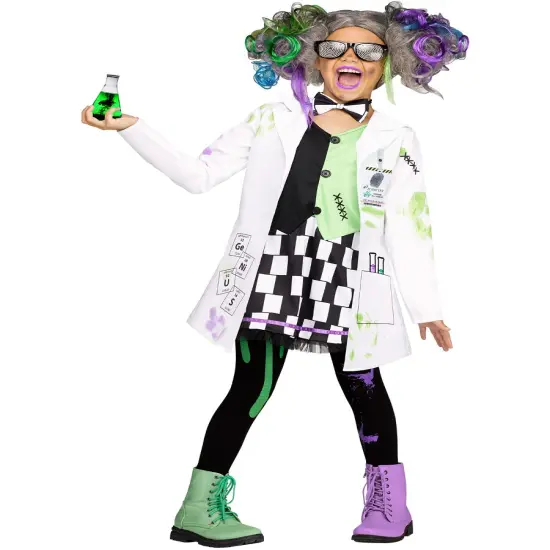 Mad Scientist Crazy Lab Rat Girl's Costume {1}