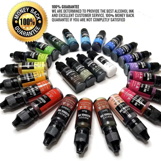 Pixiss Reds Alcohol Inks Set, 5 Highly Saturated Red Alcohol Inks for Resin {5}