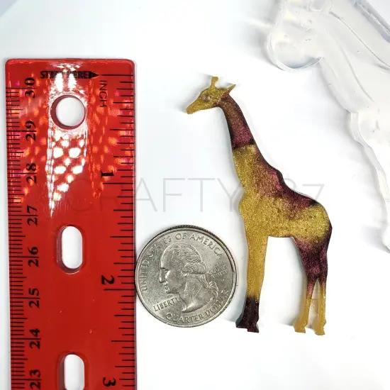 Giraffe / Jirafa Dangle Earring Silicone Mold (C12) {3}