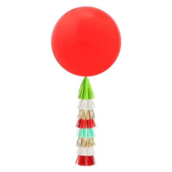 Jumbo Balloon & Tassel Tail - Christmas {1}