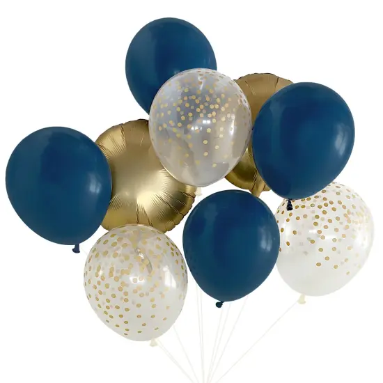 Balloon Bouquet - Navy & Gold {1}