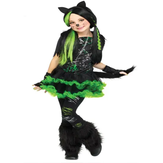Kool Black Kitty Kat Cat Girl's Costume {1}