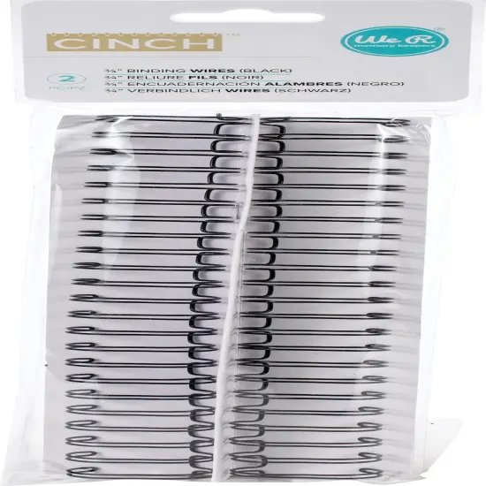 Multipack of 6 - Cinch Wires .75" 2/Pkg-Black {2}