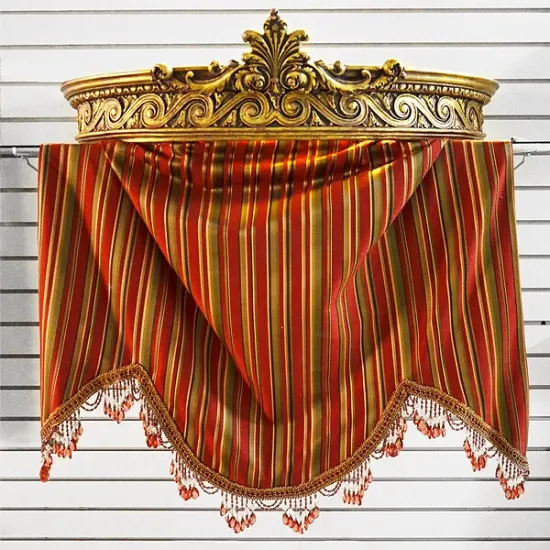 10 yards of Isabella Scalloped Bead Fringe Trim | 10 yard cut Light Gray {4}