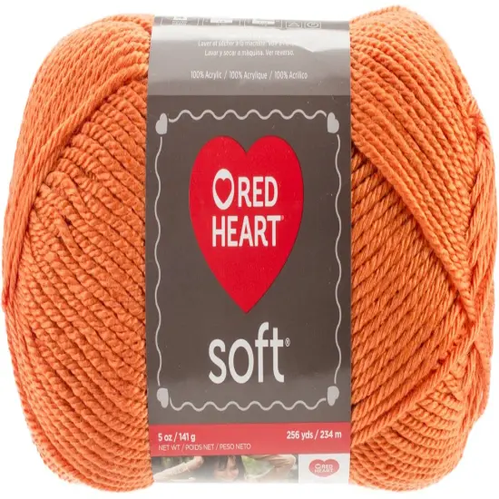 Multipack of 24 - Red Heart Soft Yarn-Tangerine {2}