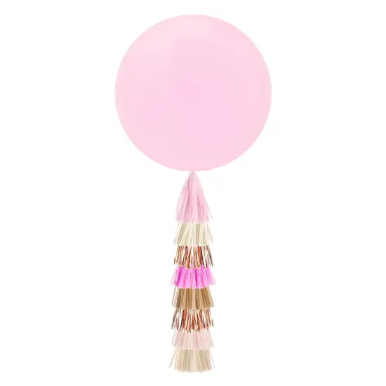 Jumbo Balloon & Tassel Tail - Rustic Blush {1}