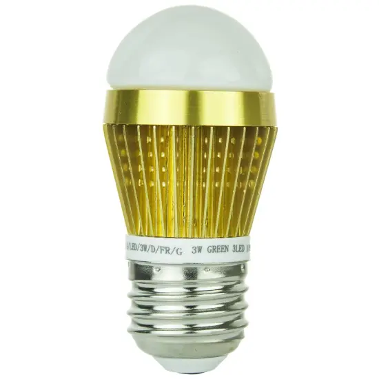 SUNLITE 80347-SU LED 3w Frosted S14 Sign Light Bulbs Yellow Light {2}