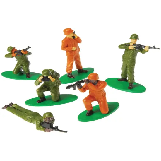 Military Soldiers People Miniatures Set Diorama Recreation 12 Pack Toys {1}