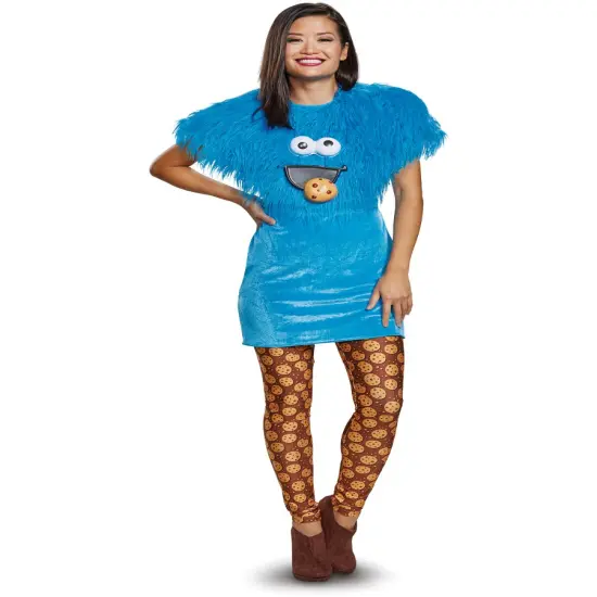 Sesame Street Cookie Monster Deluxe Women's Costume {1}