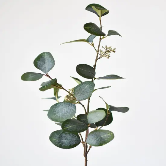 30" Faux Seeded Eucalyptus Stem {3}