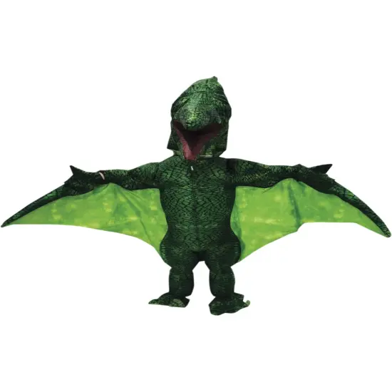 Adult's Inflatable Photo Real Dinosaur Velociraptor Costume {1}