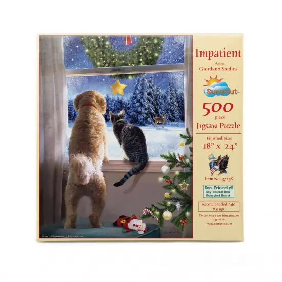 Sunsout Impatient 500 pc Christmas Jigsaw Puzzle 37256 {4}