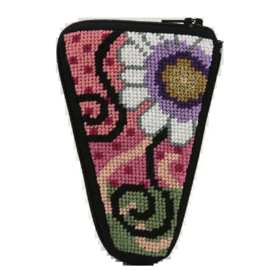 Scissor Case - Daisy Swirl - Needlepoint Kit Multicolor {1}