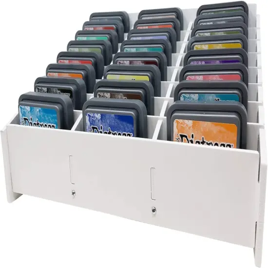Pixiss 24 Ink Pad Storage Holder and Stamp Pad Storage for Distress Oxide Ink {1}