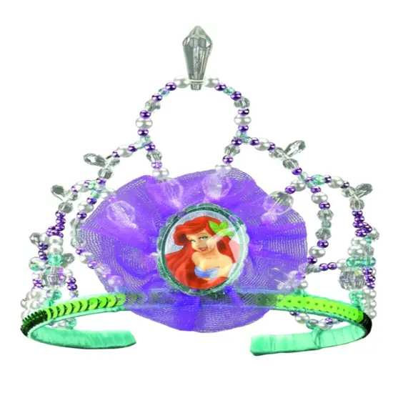 Disney The Little Mermaid Costume Fairy Princess Ariel Queen Teal Blue Tiara {1}