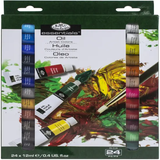 Royal & Langnickel(R) essentials(TM) Oil Paints 12ml-24/Pkg {1}