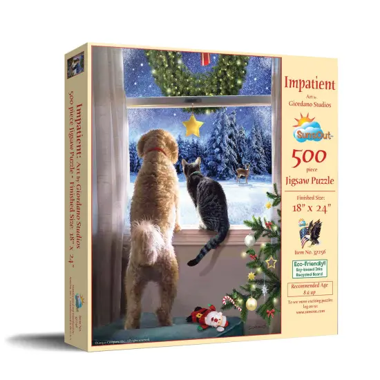 Sunsout Impatient 500 pc Christmas Jigsaw Puzzle 37256 {3}