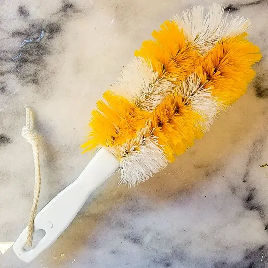 Brushtech Sweet Corn Silk Removing Brush Won't Damage Kernels Yellow and White {3}