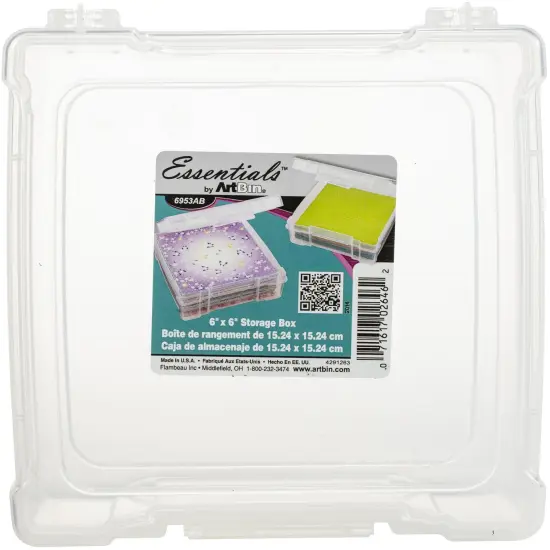 ArtBin Essentials Box-6"X6" Translucent {1}