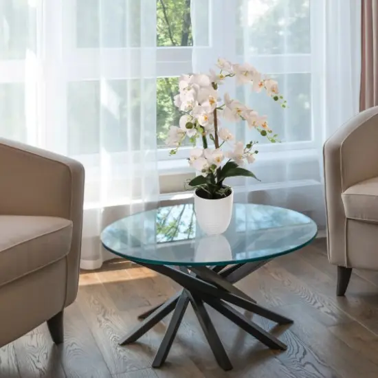 25" Luxurious Phalaenopsis Orchid - Elegant Silk Flower for Home Decor Accents, Floral Home by Artificial Flowers {2}