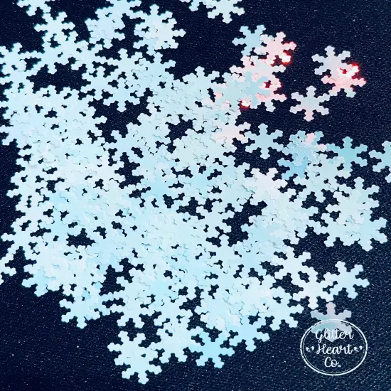 Polyester Glitter - Snowflakes Glitter Shapes by Glitter Heart Co.™ {2}