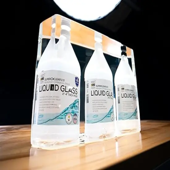 Superclear Liquid Glass Deep Pour Epoxy Resin - 2"-4" Thick Deep Pour Epoxy Great for River Tables, Large Castings and much more! {7}
