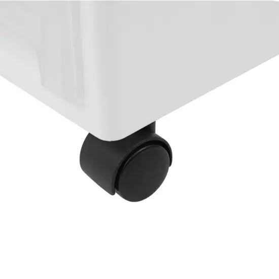 Mobile Storage Organizer Rolling Shelf 4 Drawer Storage Cart w/Wheels Plastic {4}