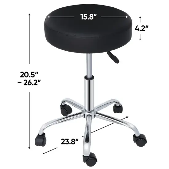 Adjustable Height Hydraulic Swivel Stool Spa Salon Chair Stool Cozy Thick Pad {2}