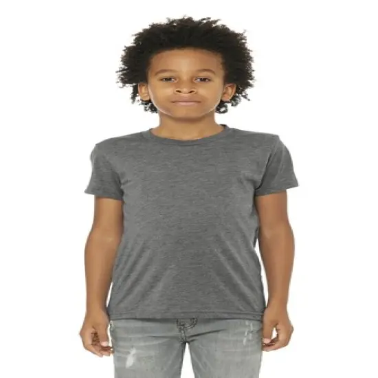 BELLA CANVAS&reg; Youth Triblend Crew Neck Short Sleeve Tee - 3413Y Grey triblend {1}