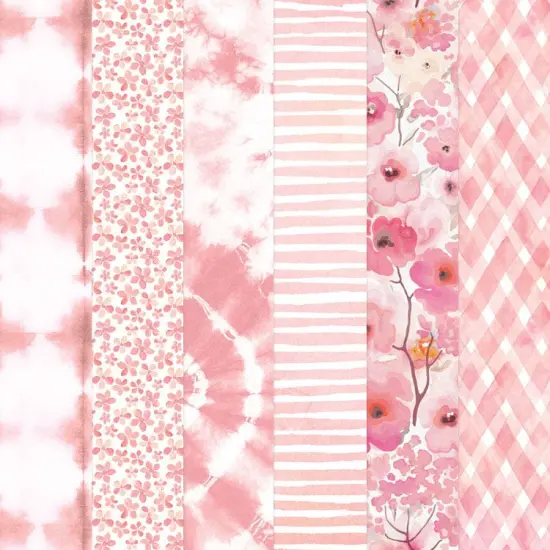 Pink Colorways Pattern 12 x 12 Scrapbook Paper Set {1}