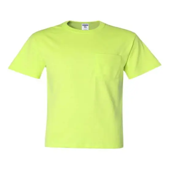 JERZEES&reg; Dri Power Pocket T-Shirt Safety green {1}