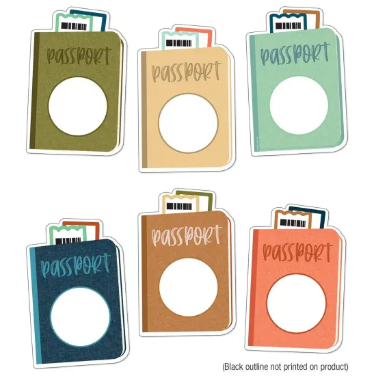 Let's Explore Passports Cut-Outs, 36 Per Pack, 3 Packs {4}