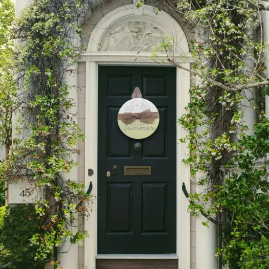 Welcome Summer Door Sign {3}