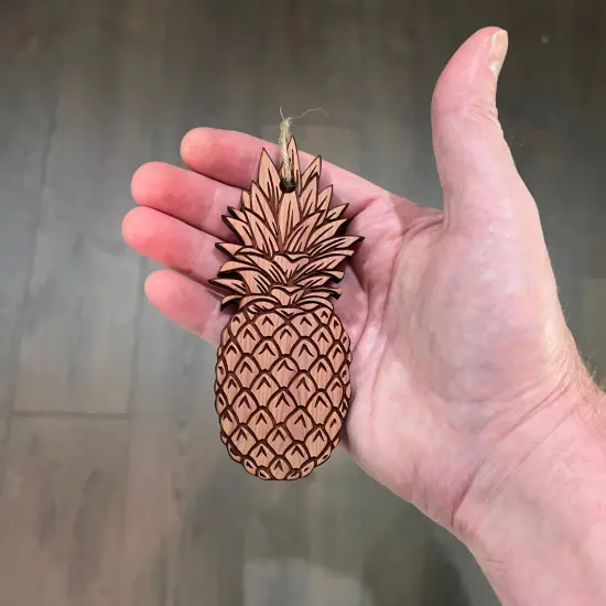 Pineapple - Cedar Ornament {3}