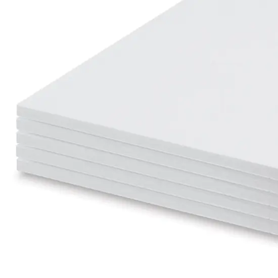 White Foam Board - 8" x 10" x 3/16", Pkg of 5 Sheets {1}