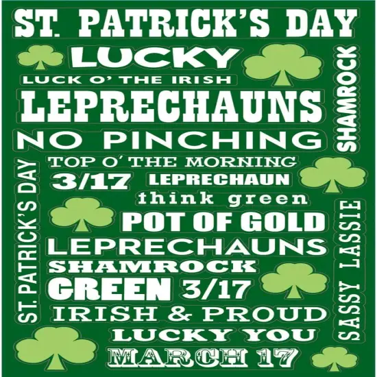 Sticko Pot of Gold Phrases St. Patrick's Day Stickers {1}