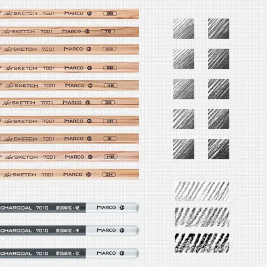 29 PCS Drawing Pencils and Sketch Charcoal Art Tools {3}