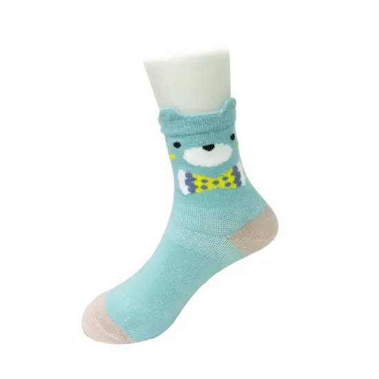 Wrapables Peek A Boo Animal Non-Skid Toddler Socks (Set of 6), Owl and Lion Large {2}