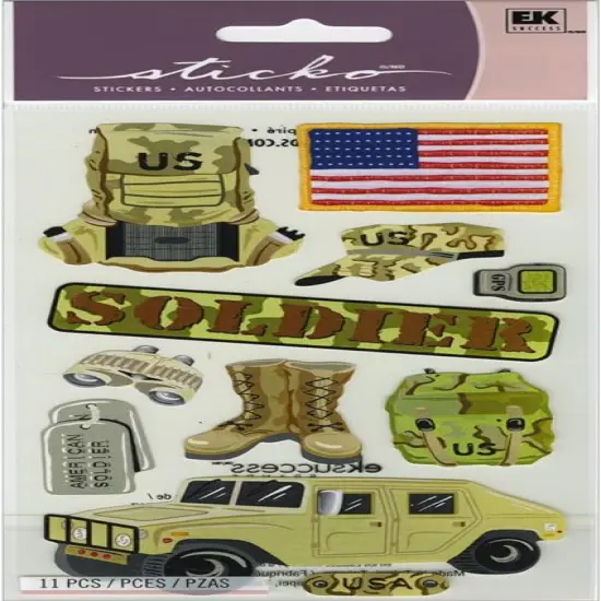 Sticko US Soldier Stickers {1}