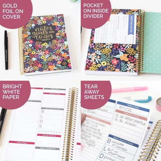 bloom daily planners Bound To-Do Book, Floral Dots V2 {3}