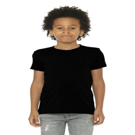BELLA CANVAS&reg; Youth Triblend Crew Neck Short Sleeve Tee - 3413Y Solid black triblend {1}