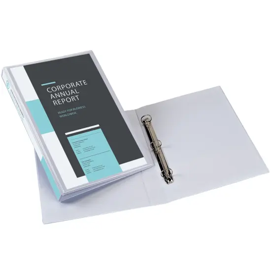 Avery Legal-Size Durable View 3 Ring Binder, 1 Inch Round Rings, 1 White Binder (16500) {6}