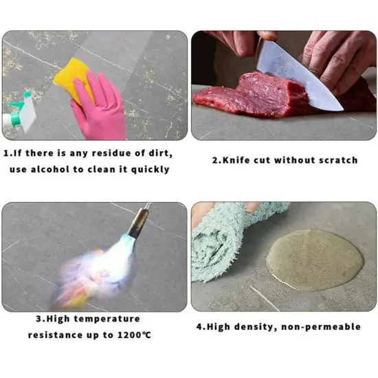 Exclusive Design 2PCS Nesting Marble Coffee Table Round Side Table w/ Metal Base {3}