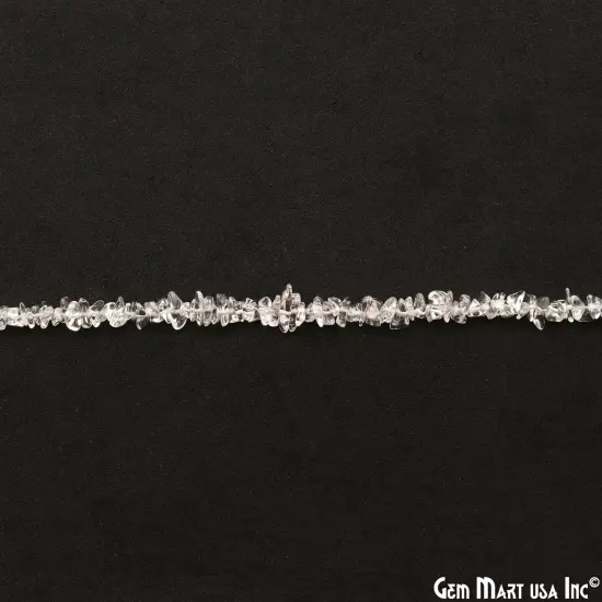 Crystal Chip Beads, 34 Inch, Natural Chip Strands, Drilled Strung Nugget Beads, 3-7mm, Polished, GemMartUSA (CHCY-70001) {2}