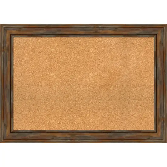 Alexandria Wood Framed Corkboard, Natural Cork Rustic Brown {1}