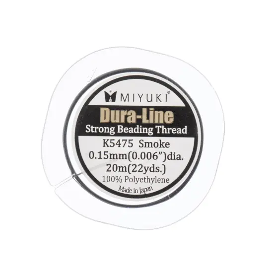 Miyuki Dura-Line 0.15mm Strong Beading Thread, 20m Black {3}