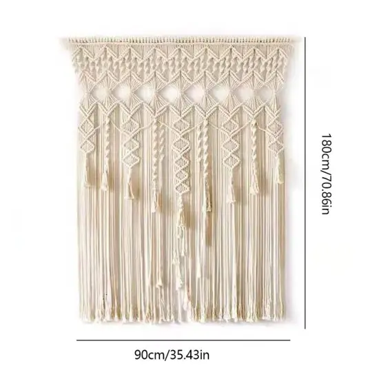 Cotton Macrame Woven Wall Hanging Tapestry Handmade Bohemian Boho Art Home Decor {2}