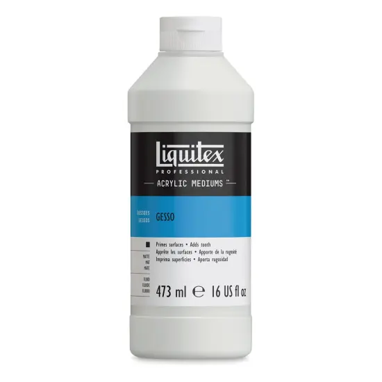 Liquitex Acrylic Gesso - White, 16 oz bottle {1}